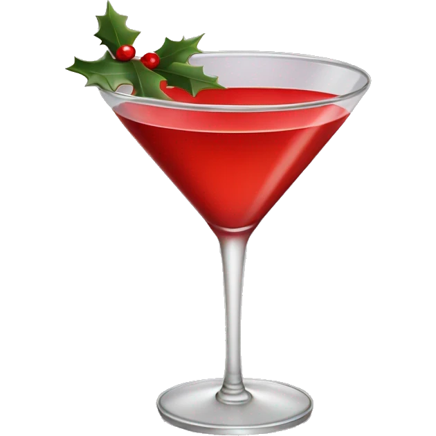 Christmas drink martini  emoji