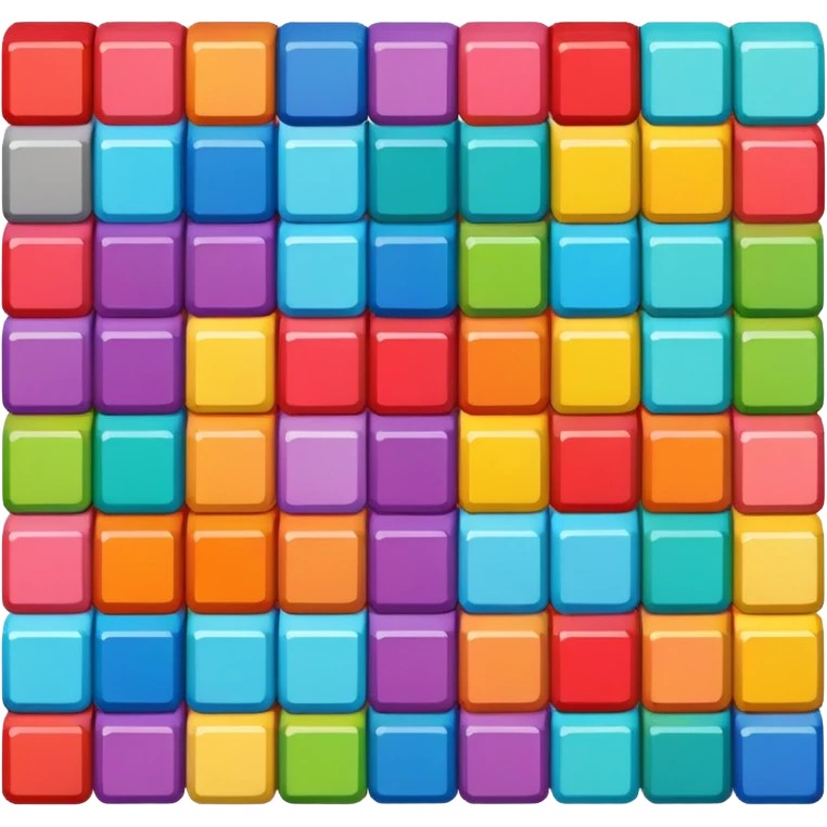 generate minecraft sqare blocks different colour emoji