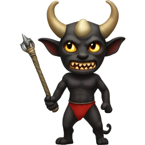 Little res demon with horn emoji