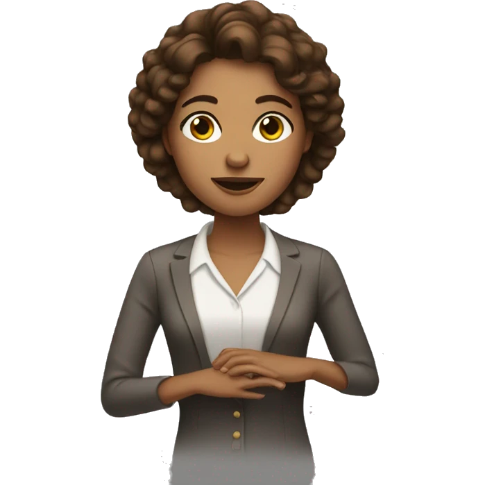 woman with piano and brown hair emoji