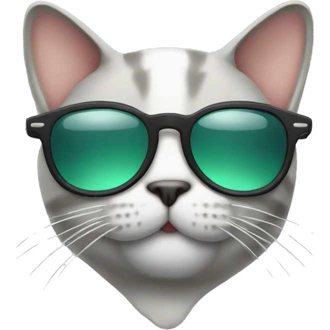 Cat with sunlasses whatsapp emoji emoji