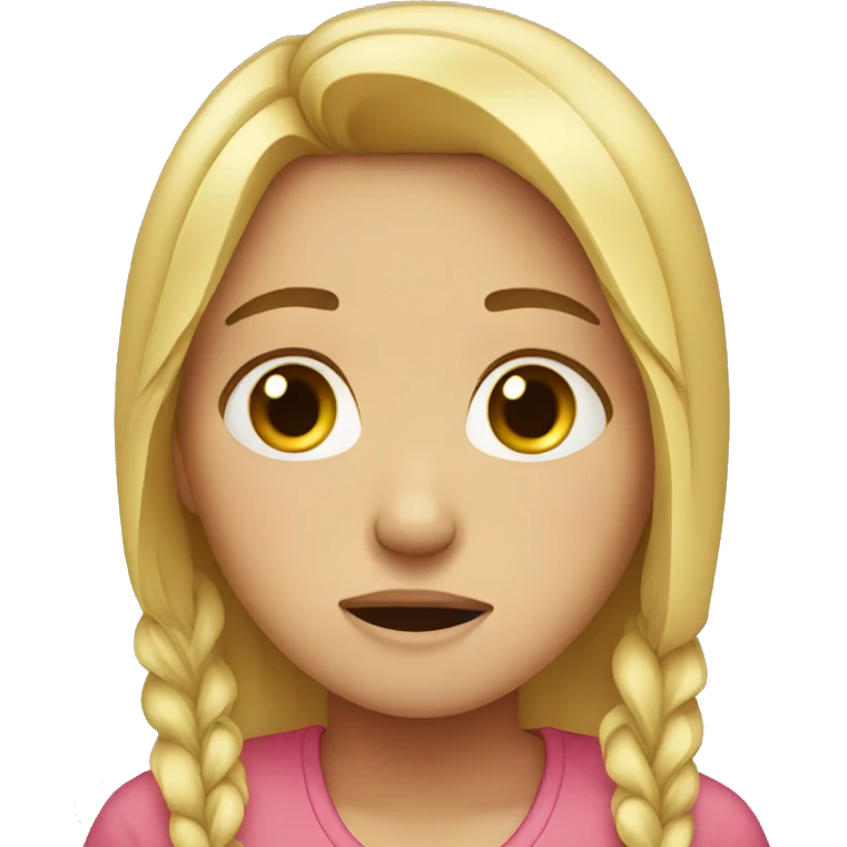 Girl crying  emoji