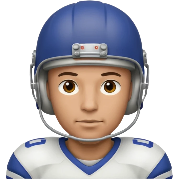 bald, male, football player emoji