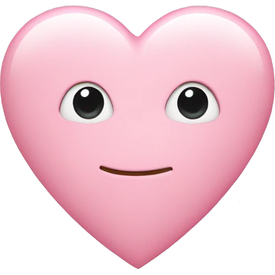 Light pink heart emoji