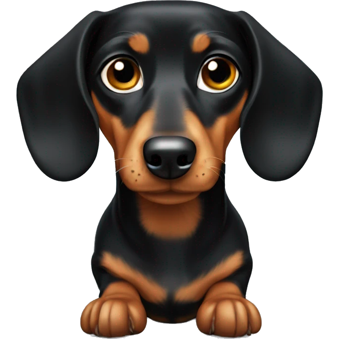 Black and tan Dachshund  emoji