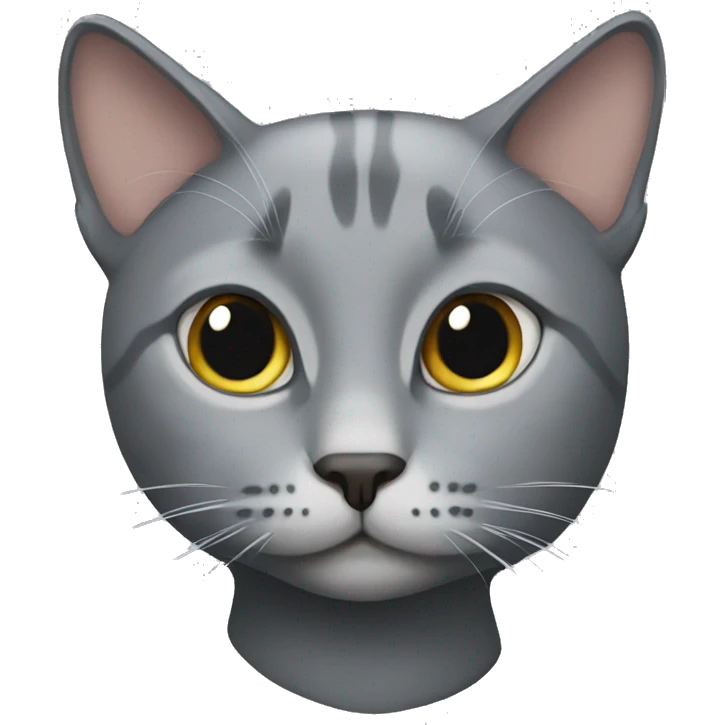 Gray cat emoji