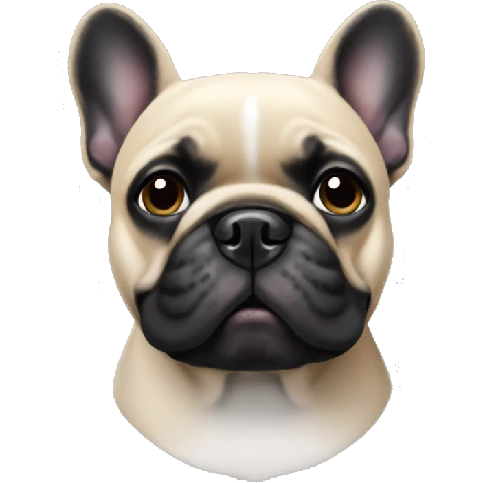 Black french bulldog emoji