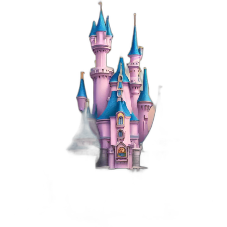 Disneyland paris castle with tower emoji