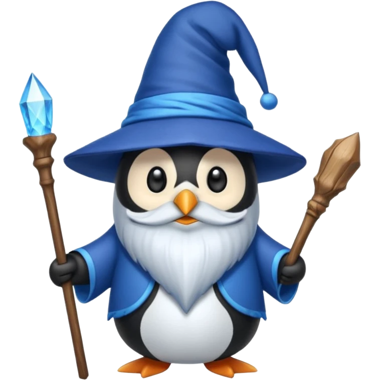 Penguin Wizard emoji