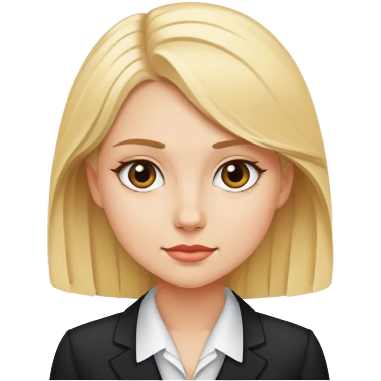 The blonde girl diplomat emoji