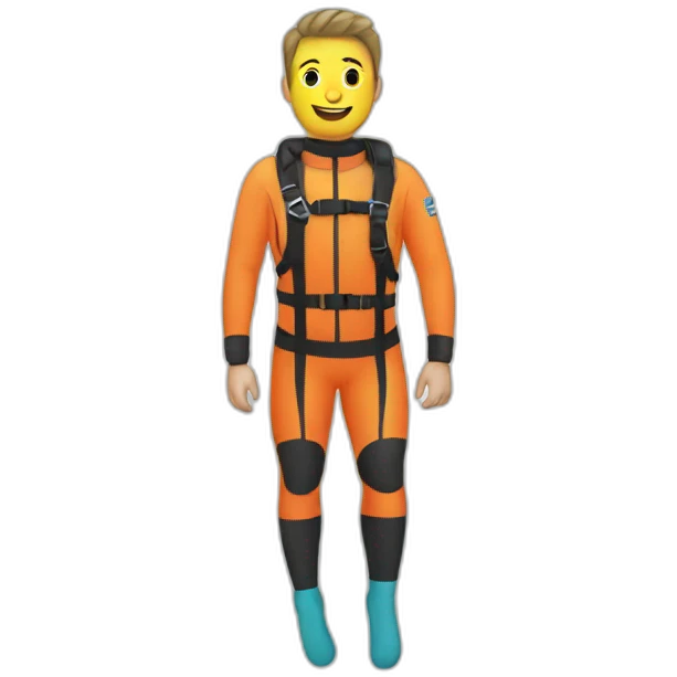 Diver with socks emoji
