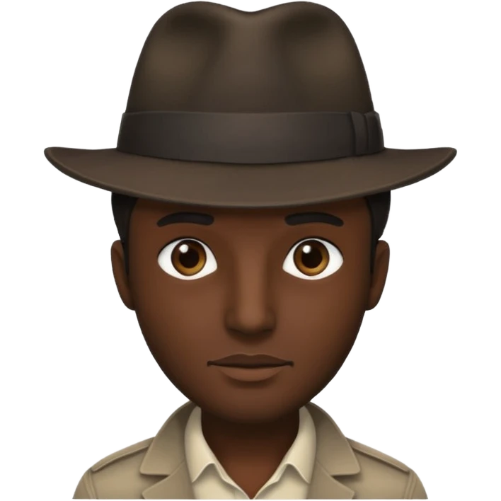 Mysterious man  emoji