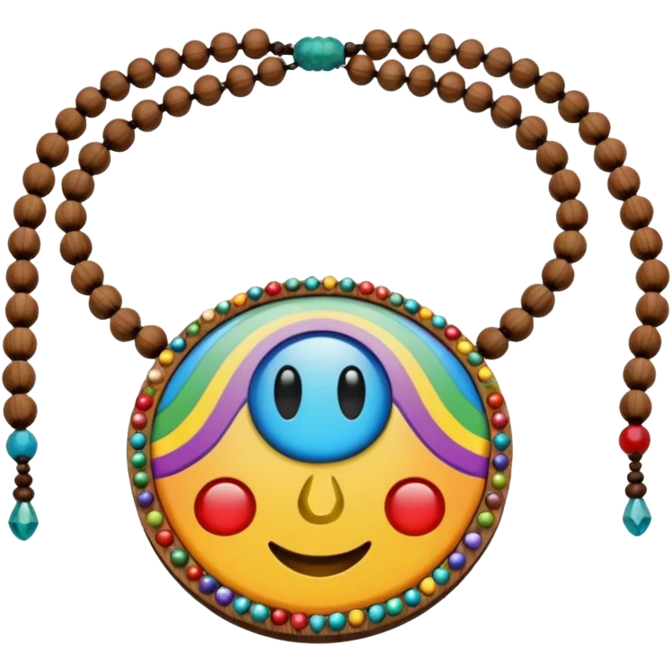 hippie necklace emoji