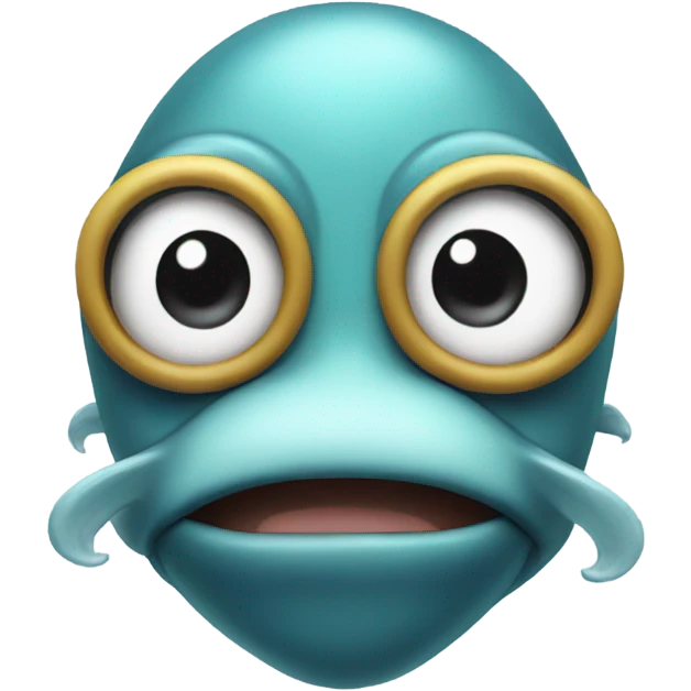 Sea monkey with a mustache emoji
