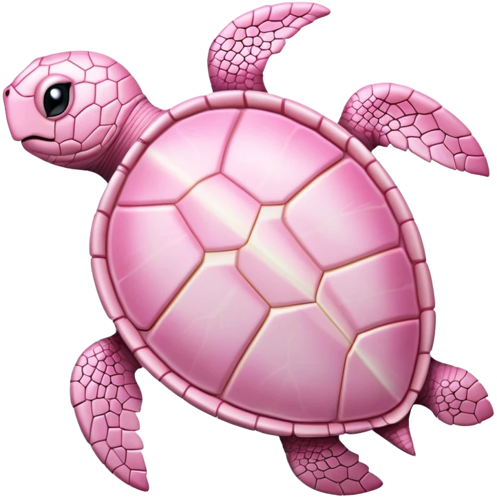 light pink turtle with decorative shell emoji