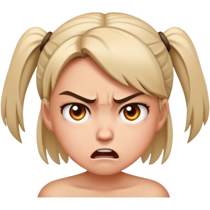Girl mad emoji