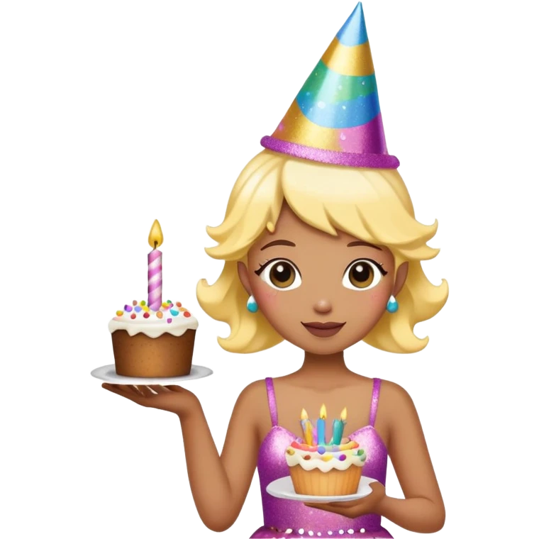 Colorful Birthday confetti fairy emoji