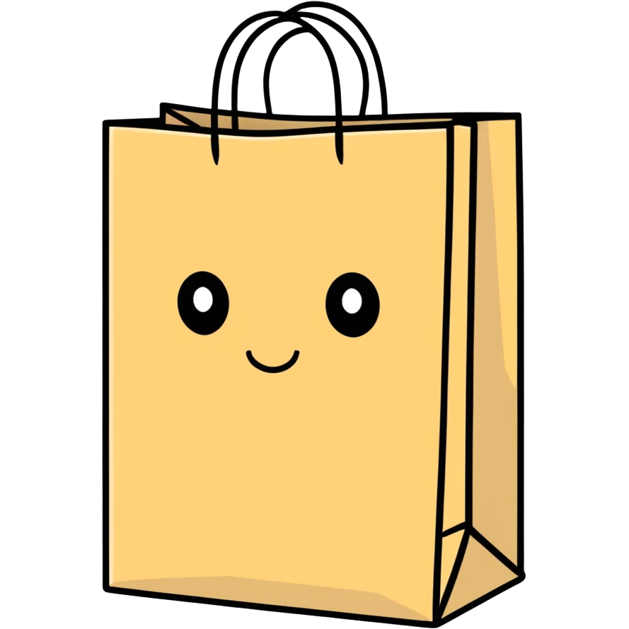 Paper bag over head emoji
