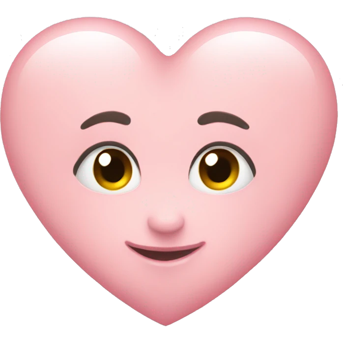 Baby pink heart emoji
