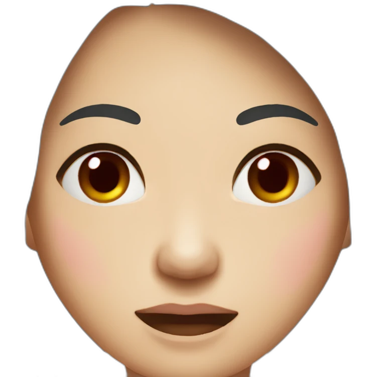 asian woman nosebleeding emoji