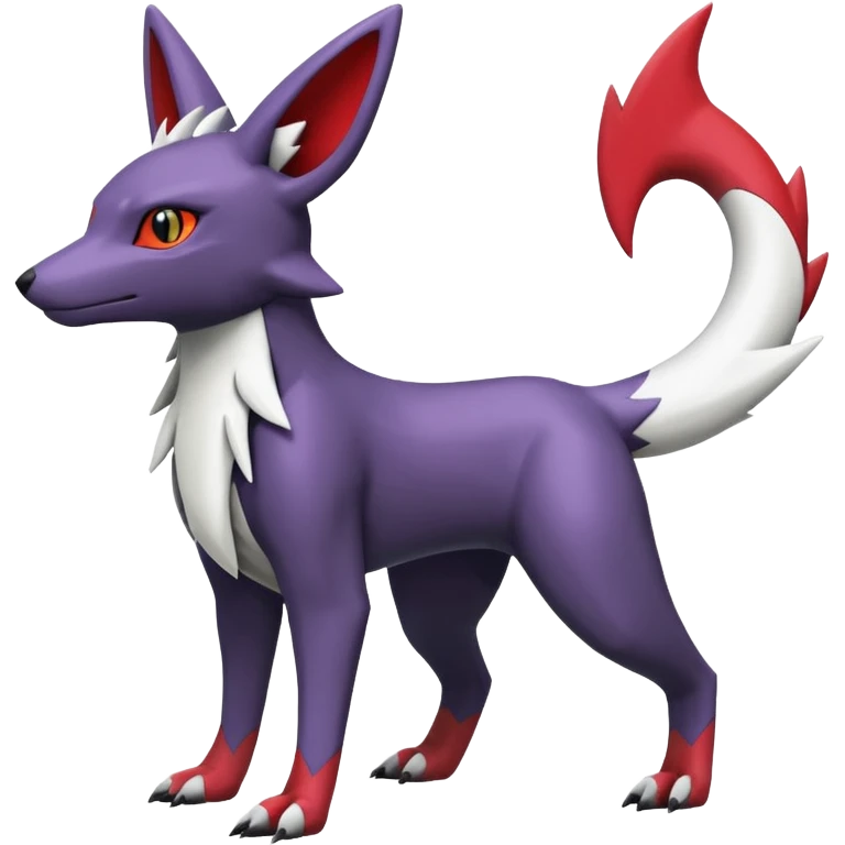 Heliolisk-Umbreon-Sergal-Zangoose-Cyclizar-Genesect-Pokémon, full body emoji