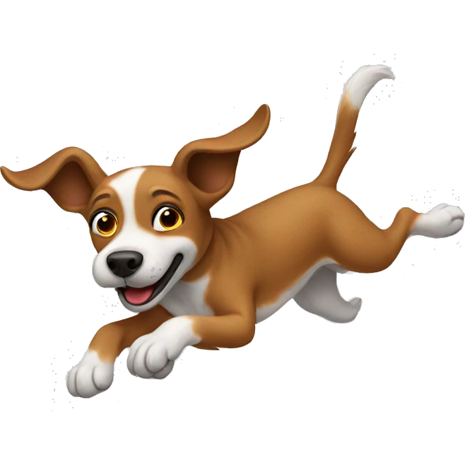 Flying dog  emoji