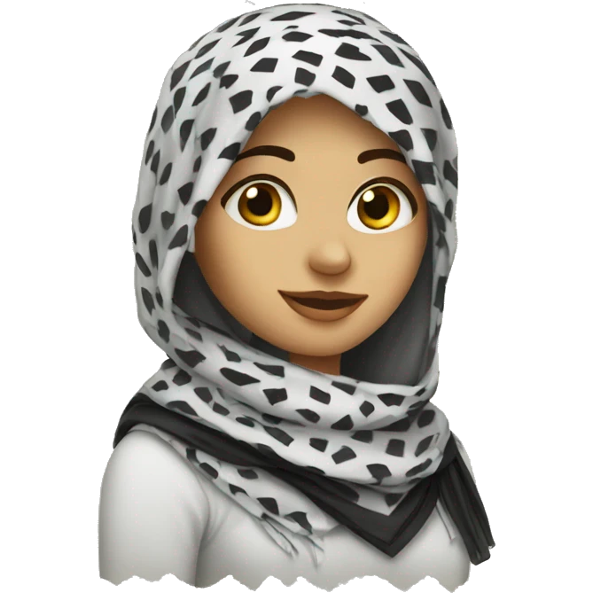 Keffiyeh girl emoji