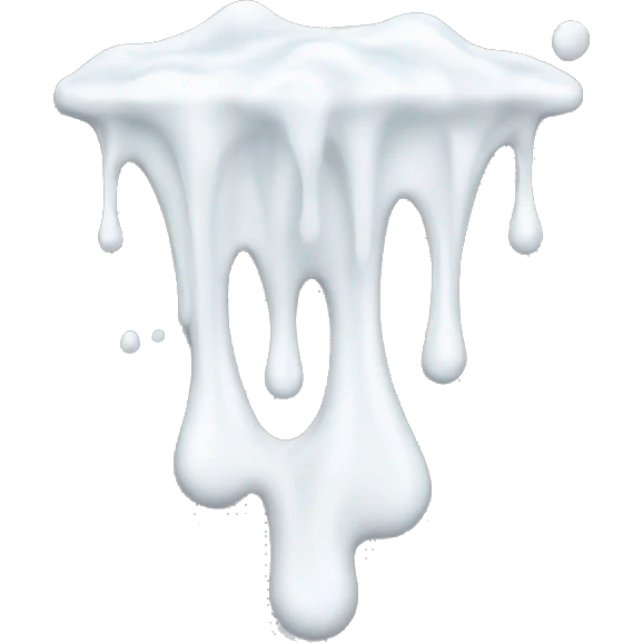 White fluid emoji