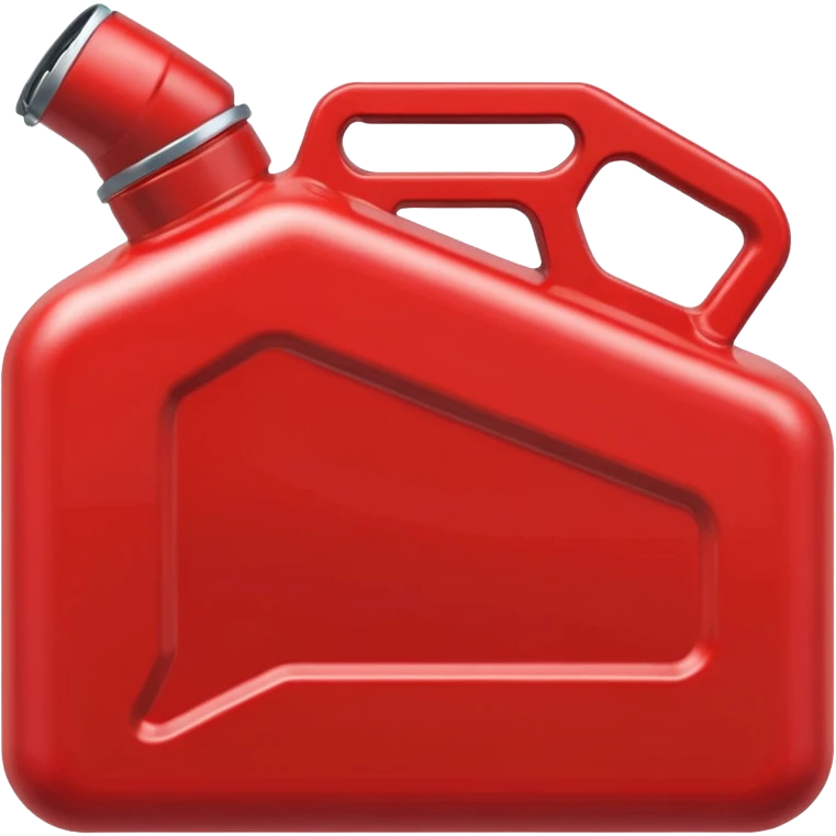 red gas can ios emoji with handle and cap 2d emoji