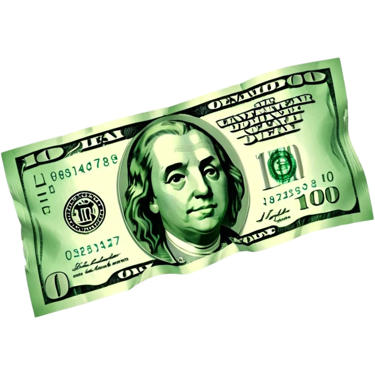 Falling value of the dollar emoji