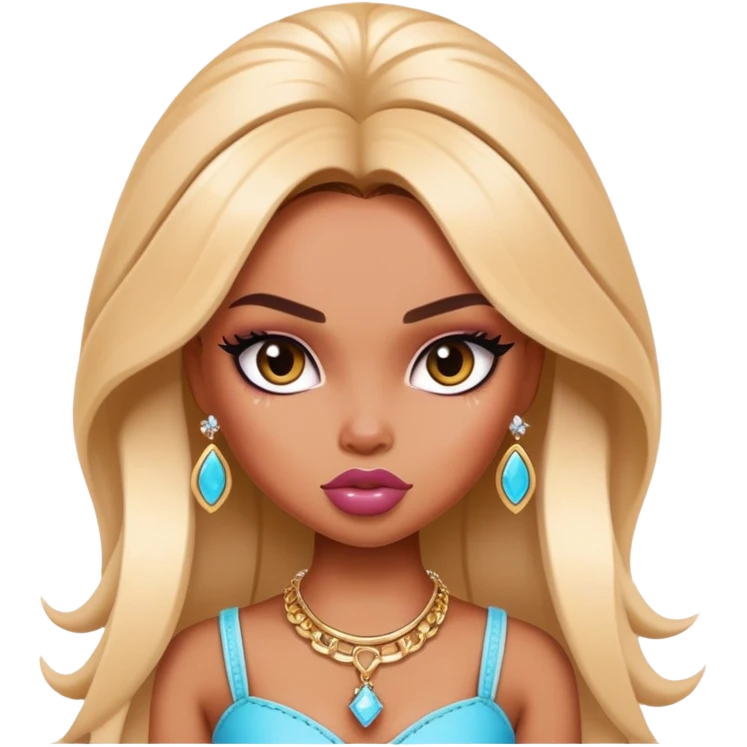 pretty bratz baddie, cool jewelry emoji