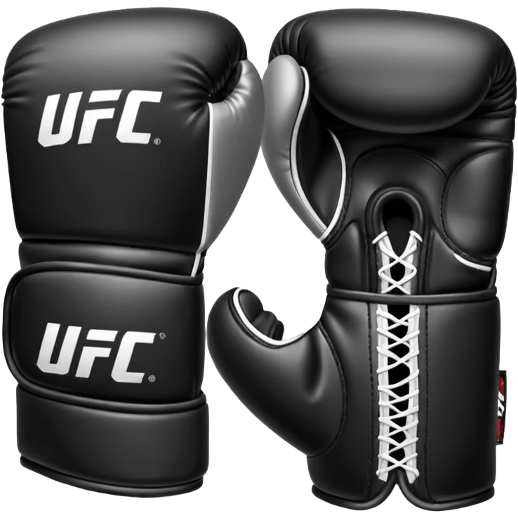 Black and white UFC Glove emoji