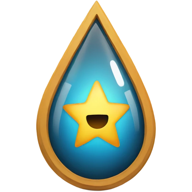 a star inside a teardrop emoji