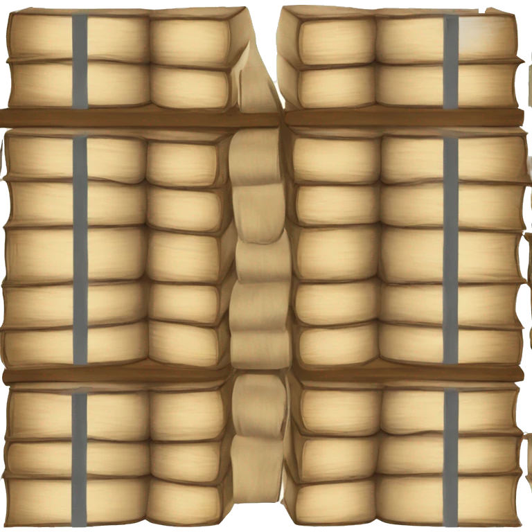 Neutral book stack emoji