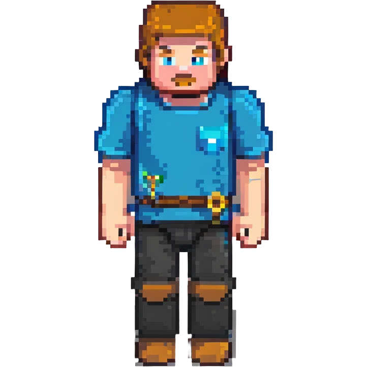 Minecraft Steve character emoji