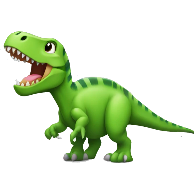 dinosaur working on macbook emoji