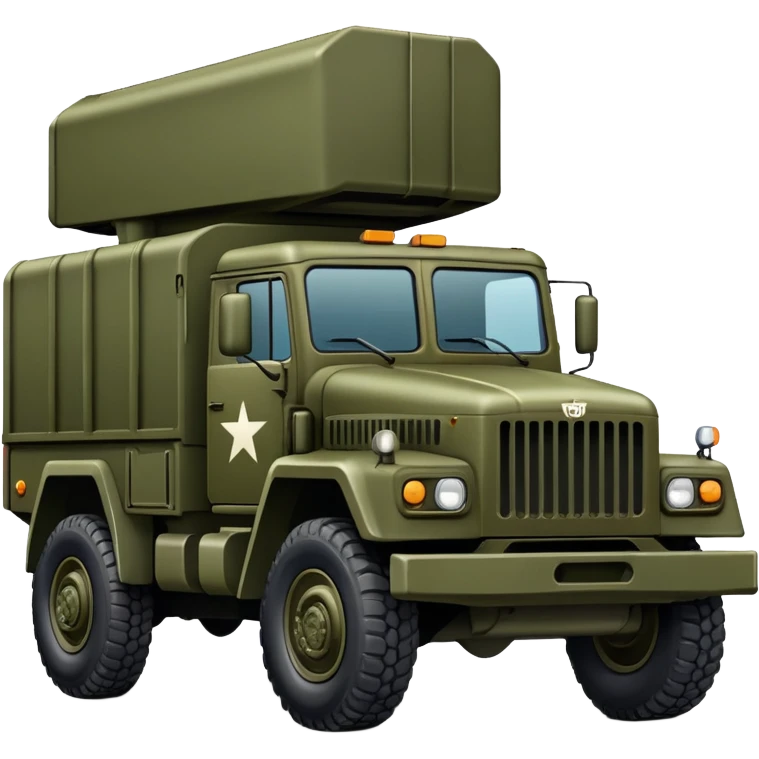 Military truck emoji