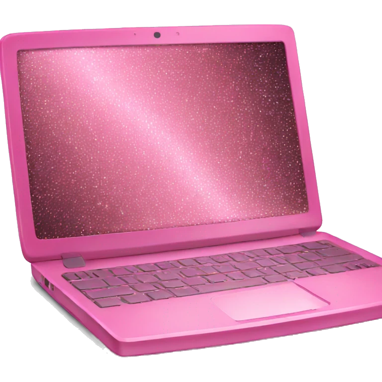sparkling pink laptop emoji