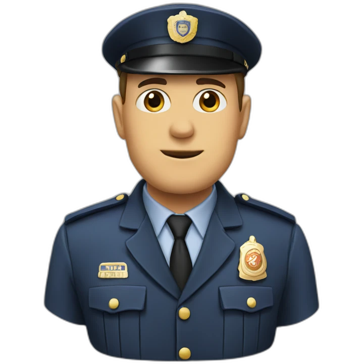 high rank policeman emoji