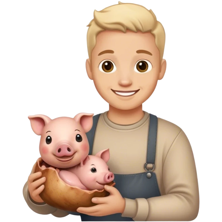 Mono con cerdo  emoji