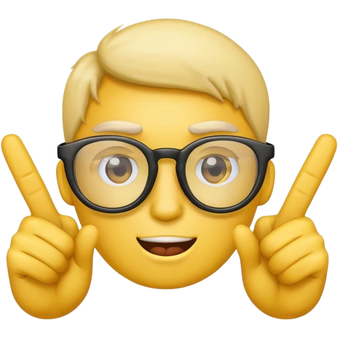 Emoji glasses middle finger  emoji