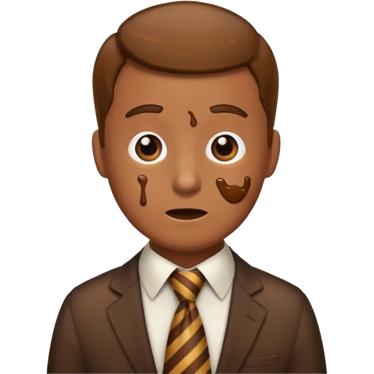 poop in tie emoji