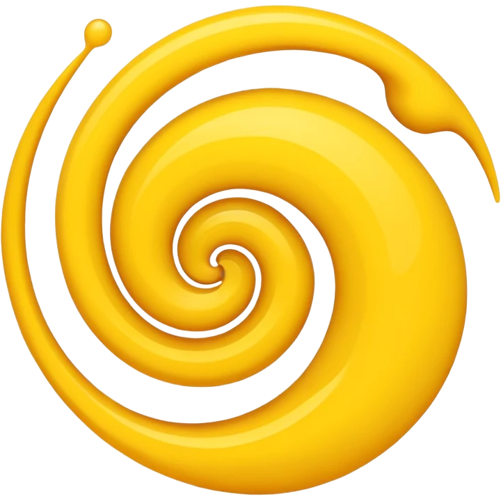 Yellow swirl emoji