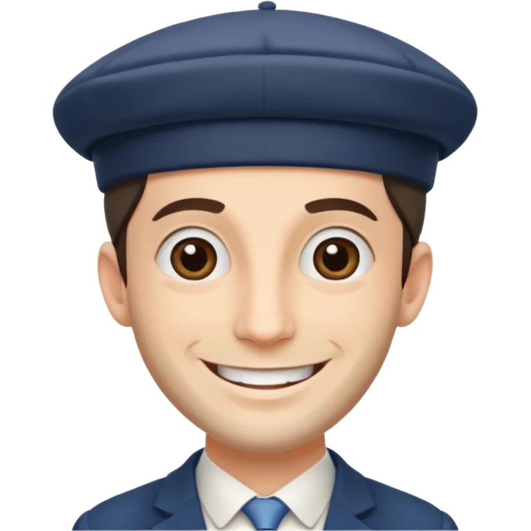 jewish man's face, wearing a kippah and payot emoji