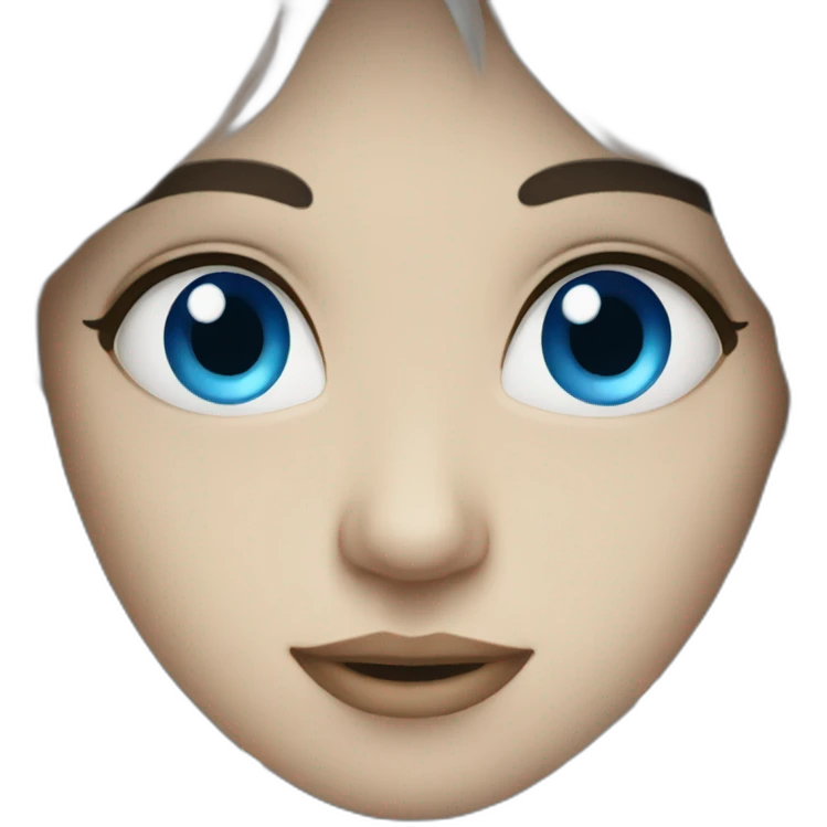 blue eyes emoji