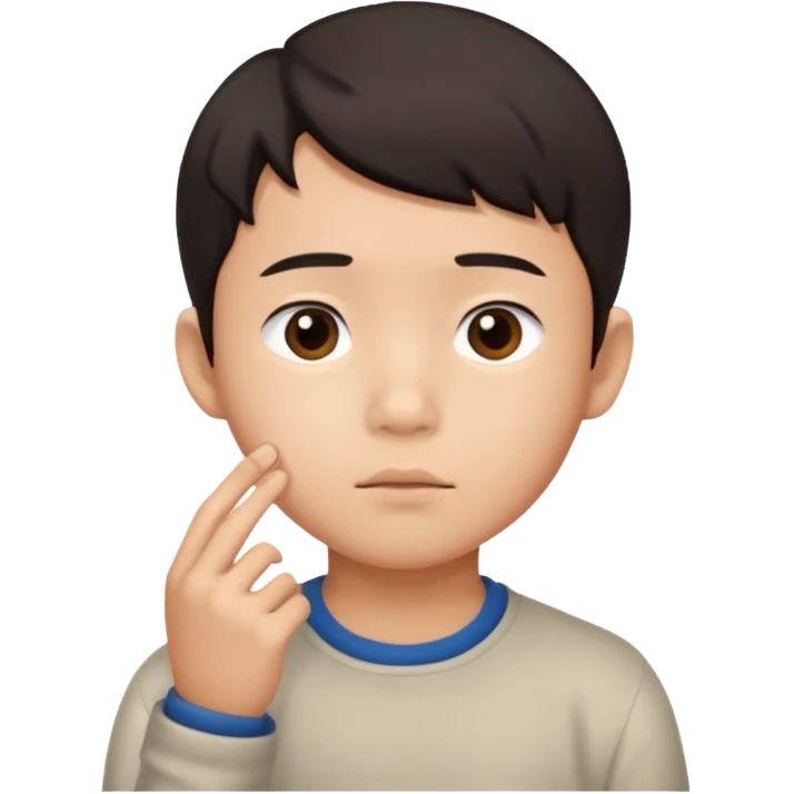 asian boy question mark emoji