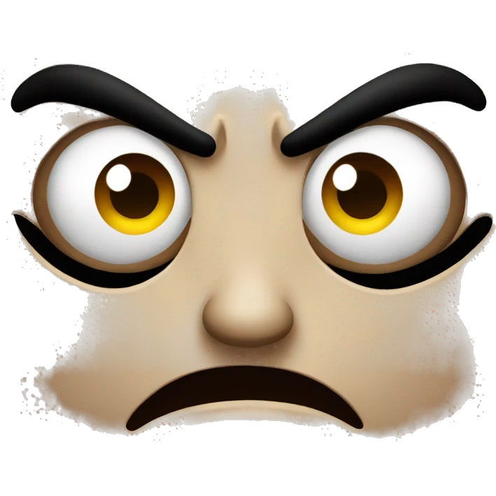 Angry pouting emoji