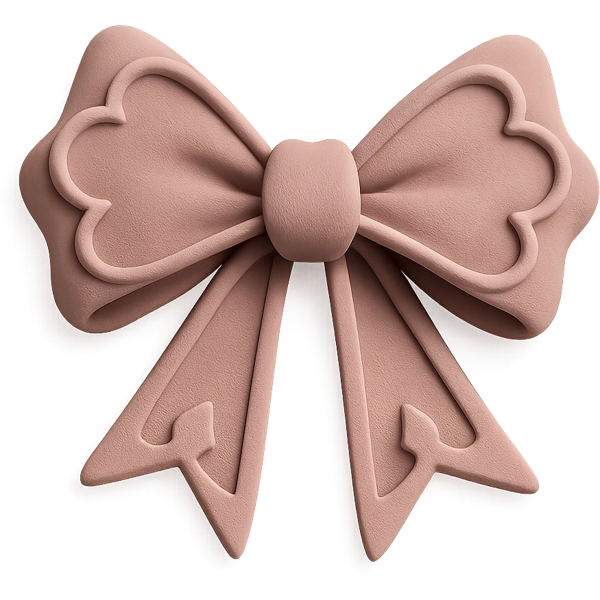 pink gothic bow emoji