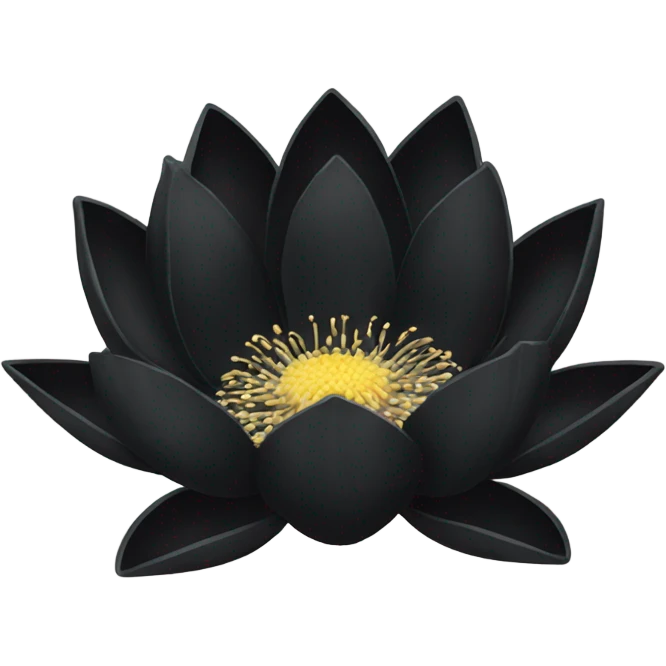 black lotus flower emoji emoji