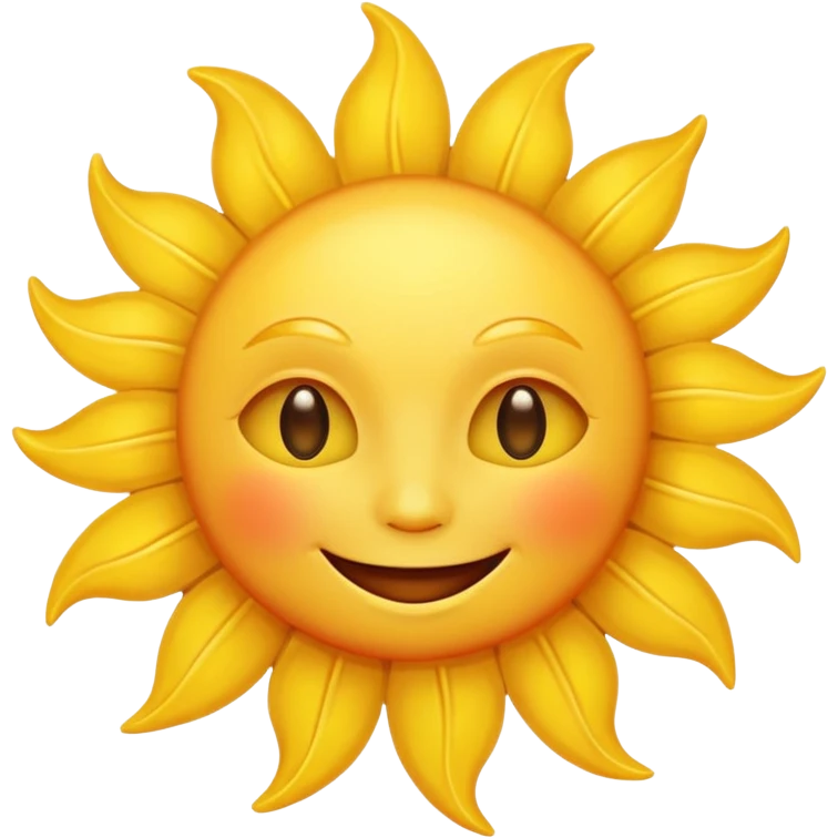 smiling sun emoji emoji